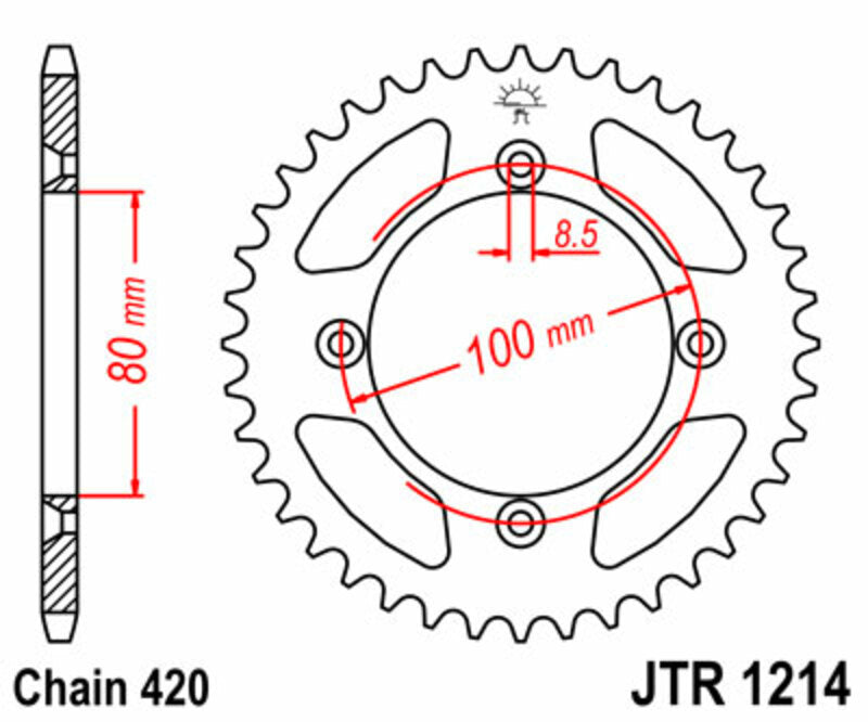 Roata dintata JT SPROCKETS JTR1214.46 
