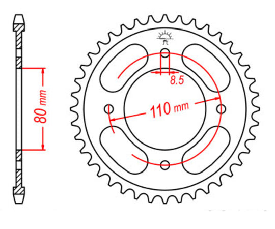 Roata dintata JT SPROCKETS JTR1219.42 