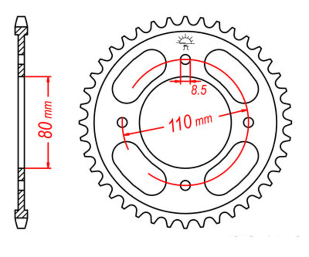 Roata dintata JT SPROCKETS JTR1219.42 