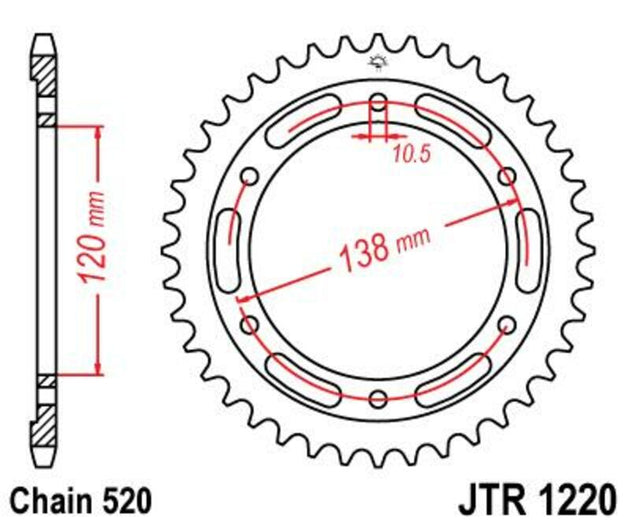 Roata dintata JT SPROCKETS JTR1220.38 
