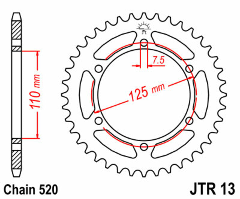 Roata dintata JT SPROCKETS JTR13.39 