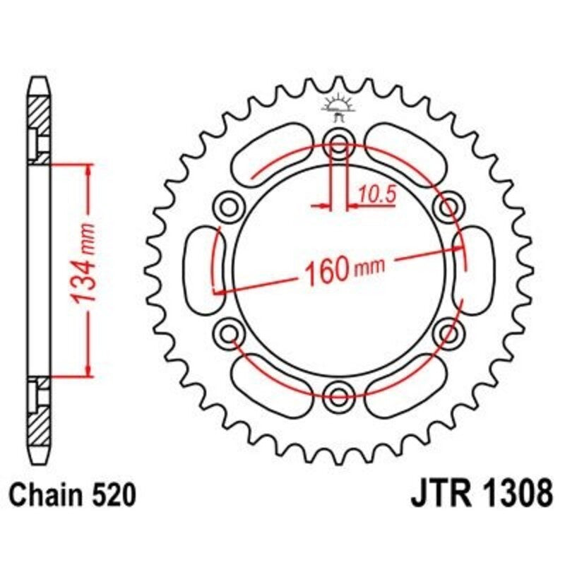 Roata dintata JT SPROCKETS JTR1308.40 