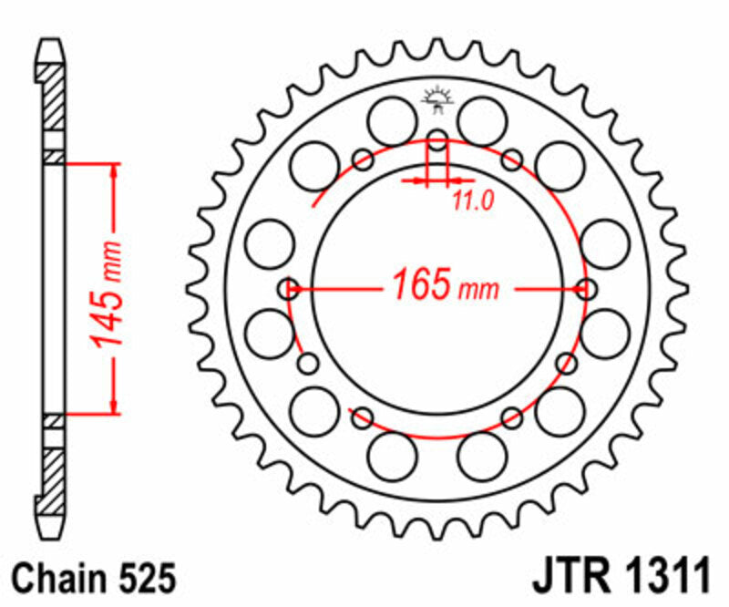 Roata dintata JT SPROCKETS JTR1311.45 