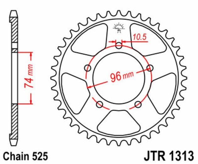Roata dintata JT SPROCKETS JTR1313.40 