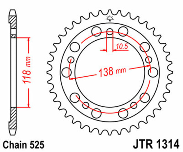 Roata dintata JT SPROCKETS JTR1314.39 