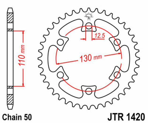 Roata dintata JT SPROCKETS JTR1420.40 
