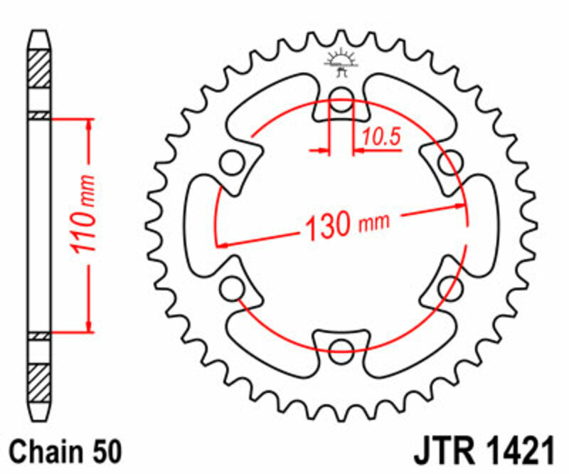 Roata dintata JT SPROCKETS JTR1421.40 