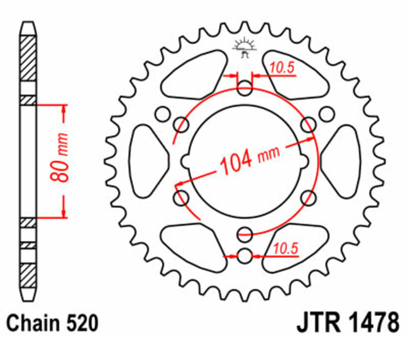 Roata dintata JT SPROCKETS JTR1478.40 