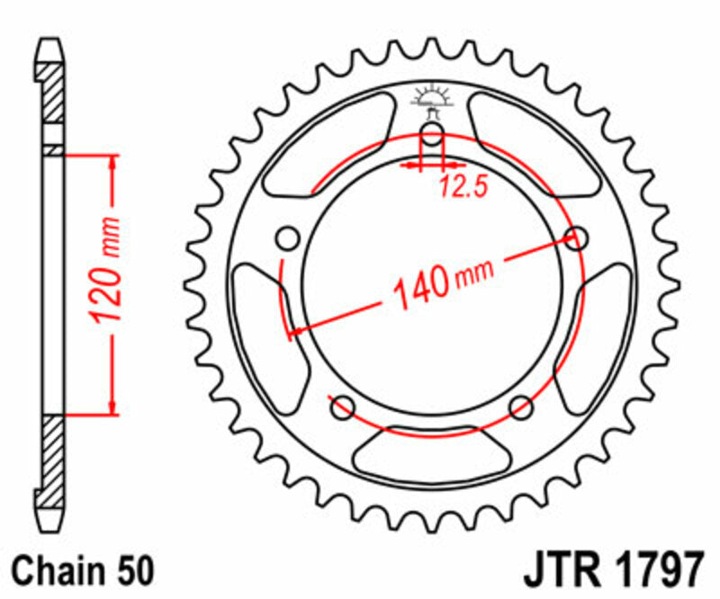 Roata dintata JT SPROCKETS JTR1797.41 