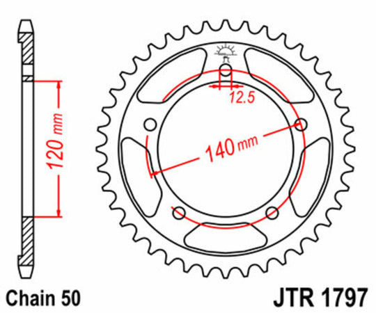 Roata dintata JT SPROCKETS JTR1797.41 