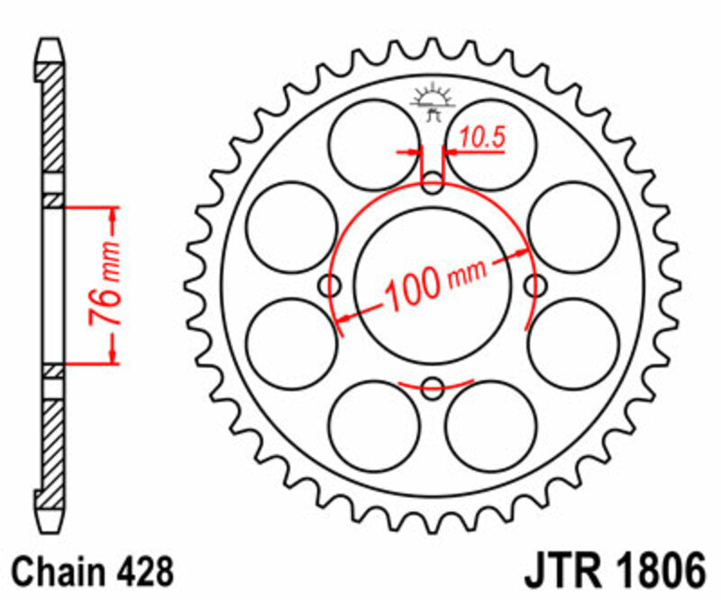 Roata dintata JT SPROCKETS JTR1806.56 