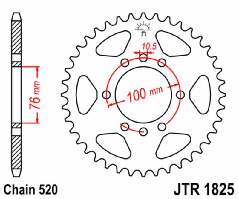 Roata dintata JT SPROCKETS JTR1825.40 
