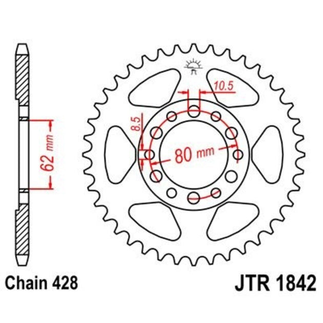 Roata dintata JT SPROCKETS JTR1842.37 