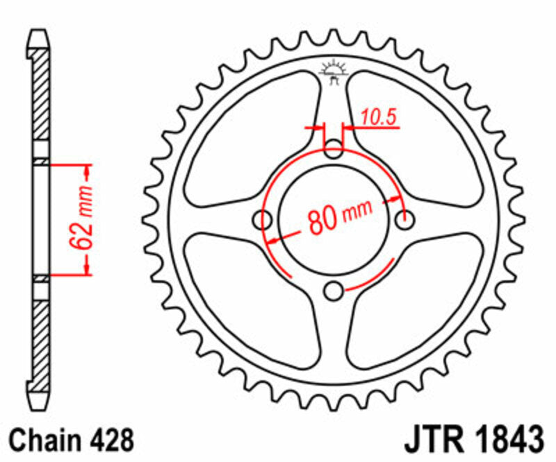 Roata dintata JT SPROCKETS JTR1843.49 