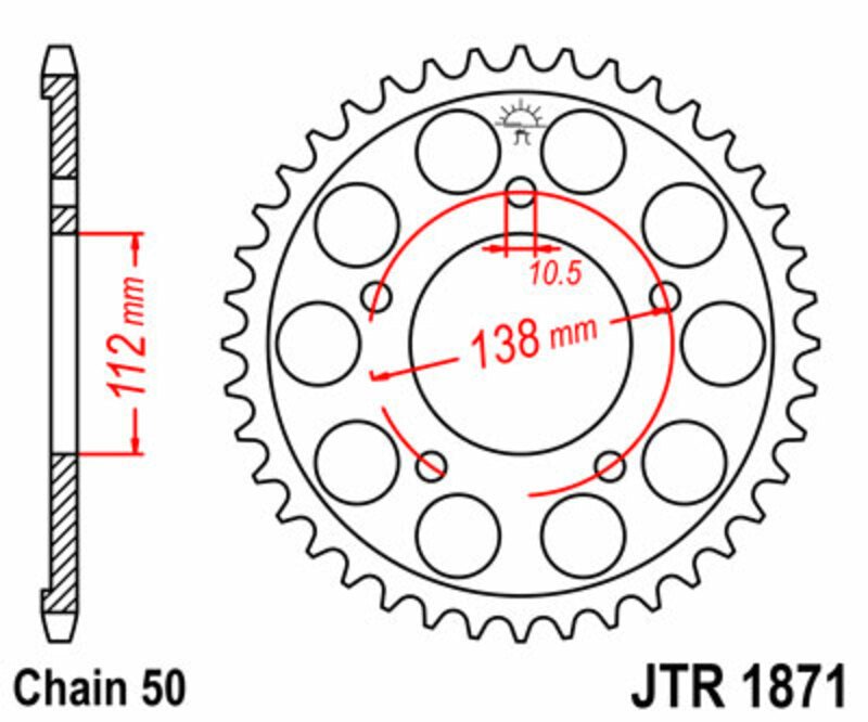 Roata dintata JT SPROCKETS JTR1871.48 