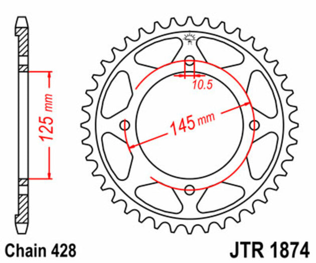 Roata dintata JT SPROCKETS JTR1874.59 