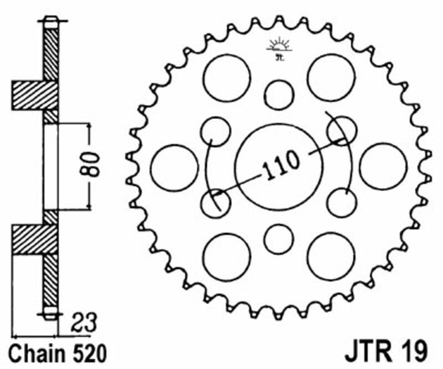 Roata dintata JT SPROCKETS JTR19.36 