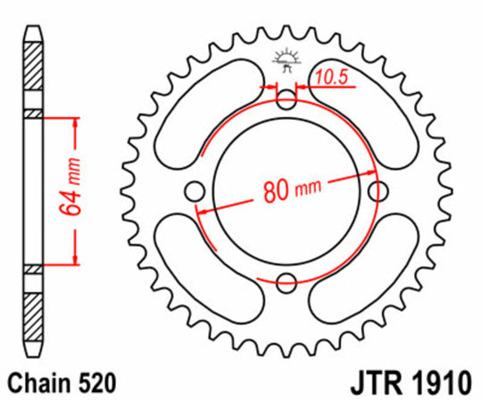 Roata dintata JT SPROCKETS JTR1910.32 