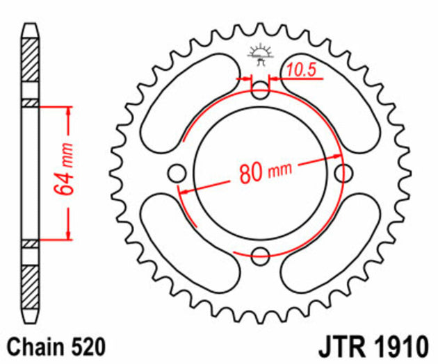 Roata dintata JT SPROCKETS JTR1910.32 