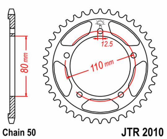 Roata dintata JT SPROCKETS JTR2010.48 