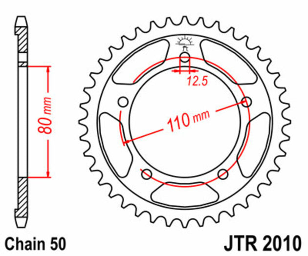 Roata dintata JT SPROCKETS JTR2010.48 