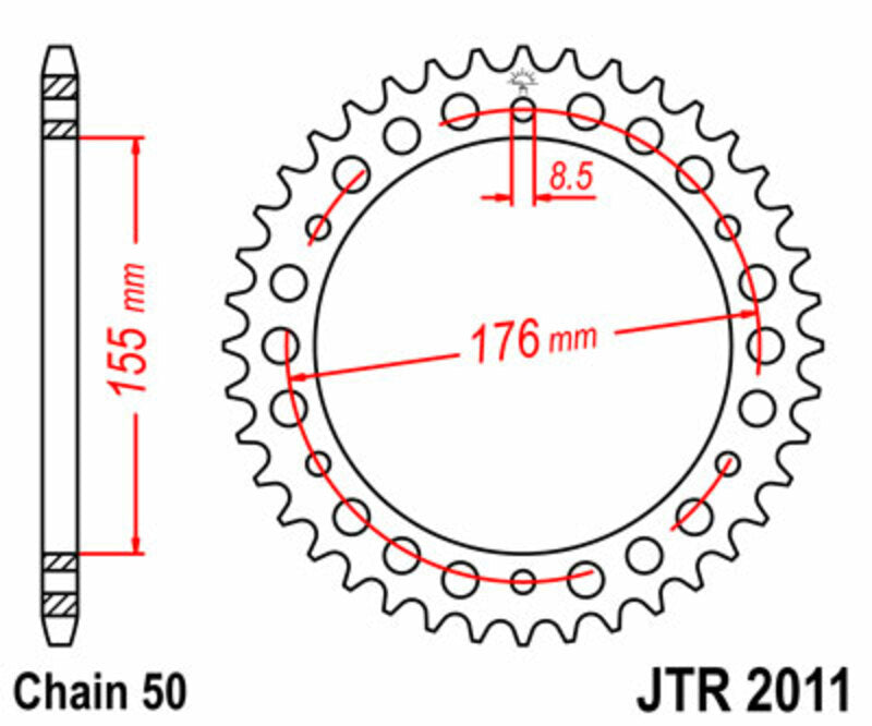 Roata dintata JT SPROCKETS JTR2011.45 