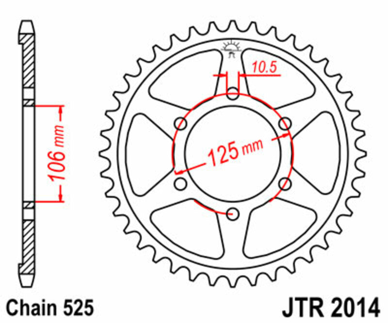Roata dintata JT SPROCKETS JTR2014.50 
