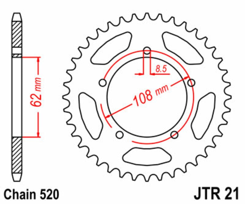 Roata dintata JT SPROCKETS JTR21.40 