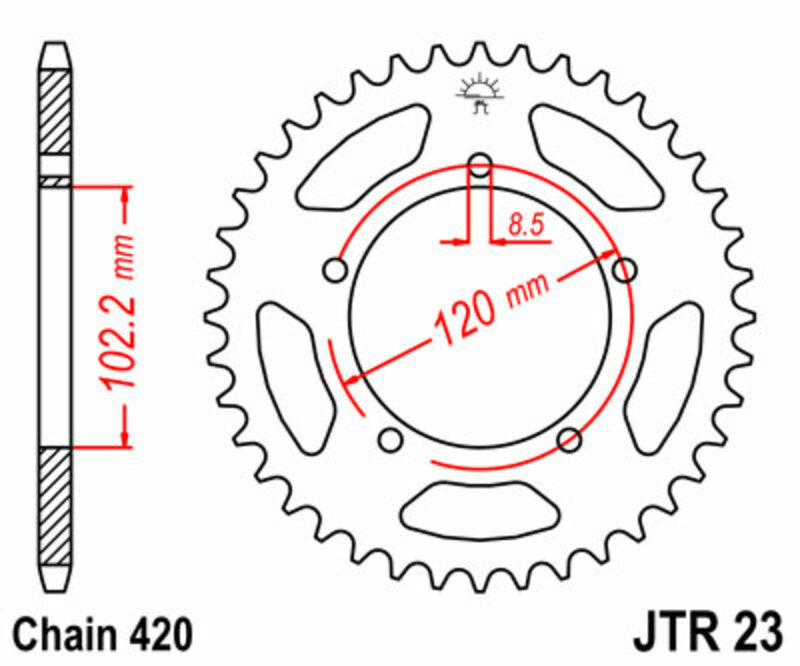 Roata dintata JT SPROCKETS JTR23.47 