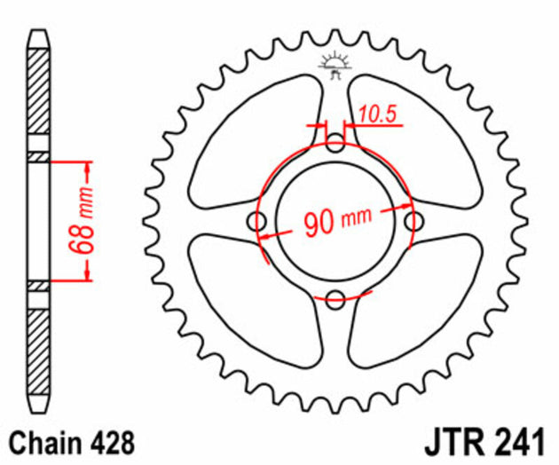 Roata dintata JT SPROCKETS JTR241.53 