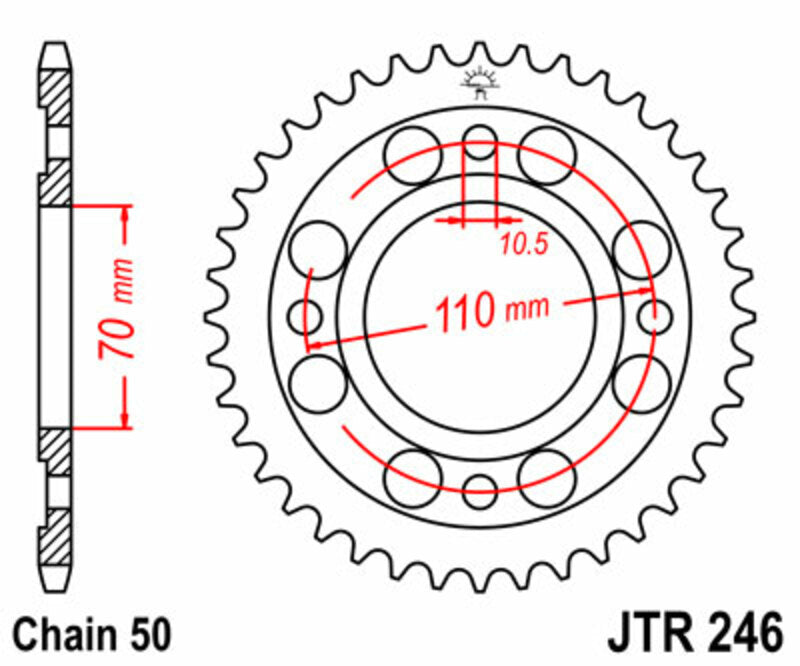 Roata dintata JT SPROCKETS JTR246.41 