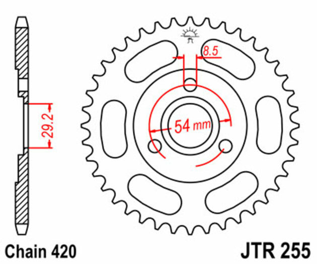 Roata dintata JT SPROCKETS JTR255.40 