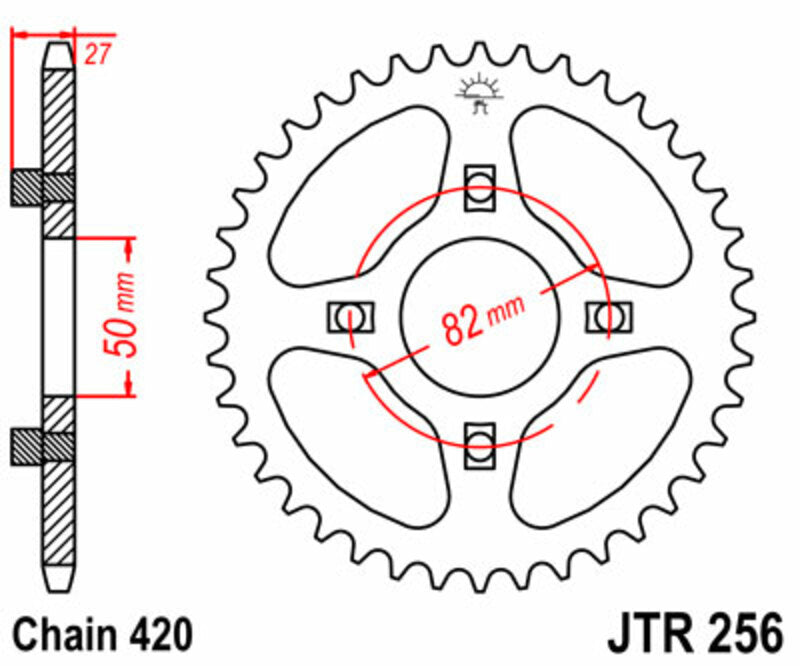 Roata dintata JT SPROCKETS JTR256.38 