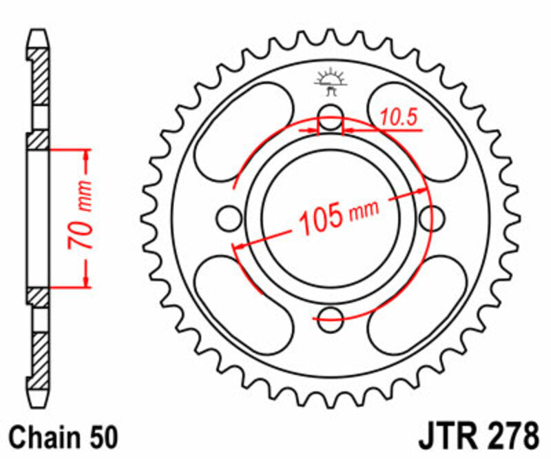 Roata dintata JT SPROCKETS JTR278.38 