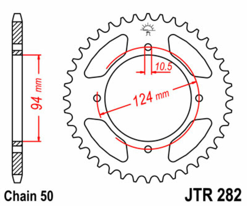 Roata dintata JT SPROCKETS JTR282.37 