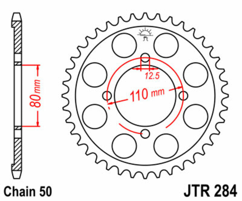 Roata dintata JT SPROCKETS JTR284.38 