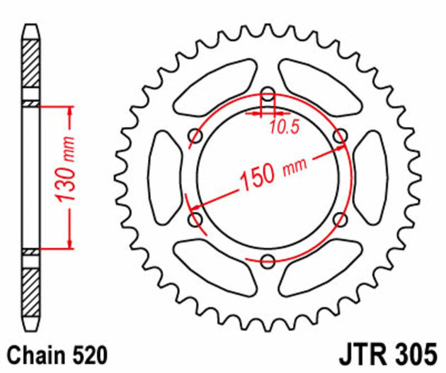 Roata dintata JT SPROCKETS JTR305.46 