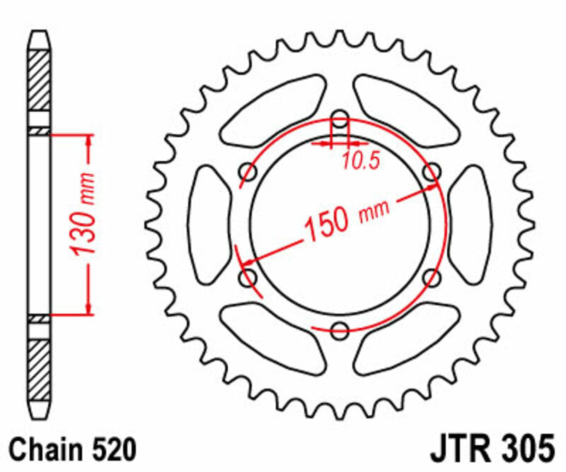 Roata dintata JT SPROCKETS JTR305.46 
