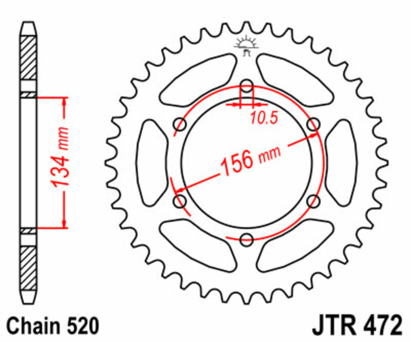 Roata dintata JT SPROCKETS JTR472.40 