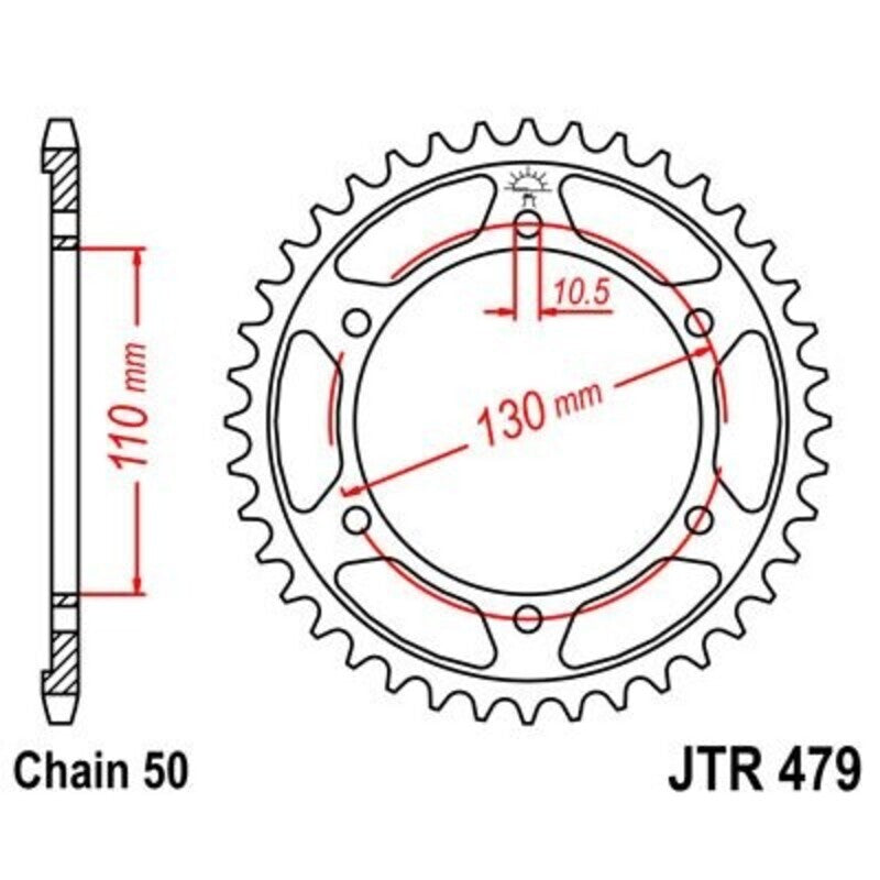 Roata dintata JT SPROCKETS JTR479.46ZBK 