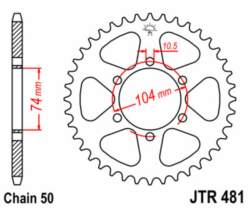 Roata dintata JT SPROCKETS JTR481.40 