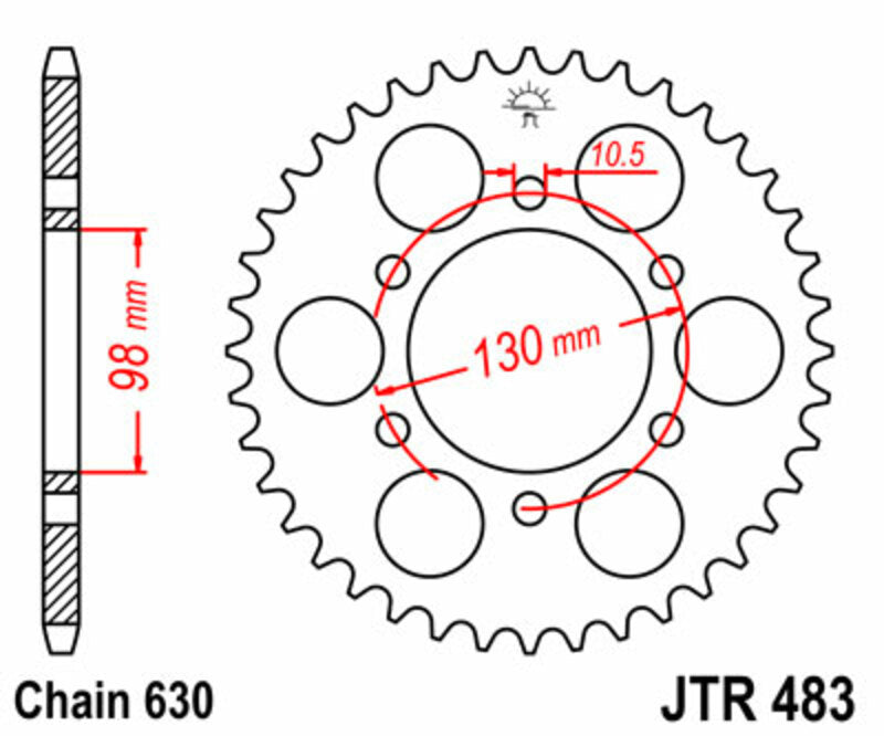 Roata dintata JT SPROCKETS JTR483.35 