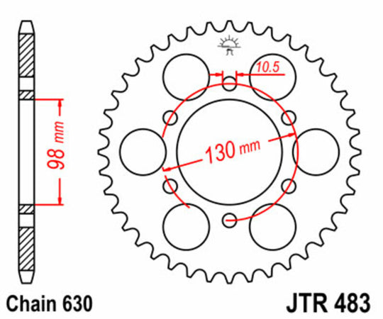 Roata dintata JT SPROCKETS JTR483.35 