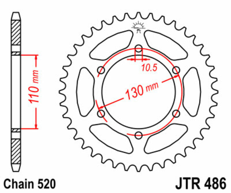 Roata dintata JT SPROCKETS JTR486.42 