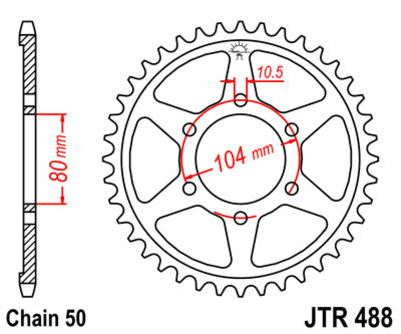 Roata dintata JT SPROCKETS JTR488.42 