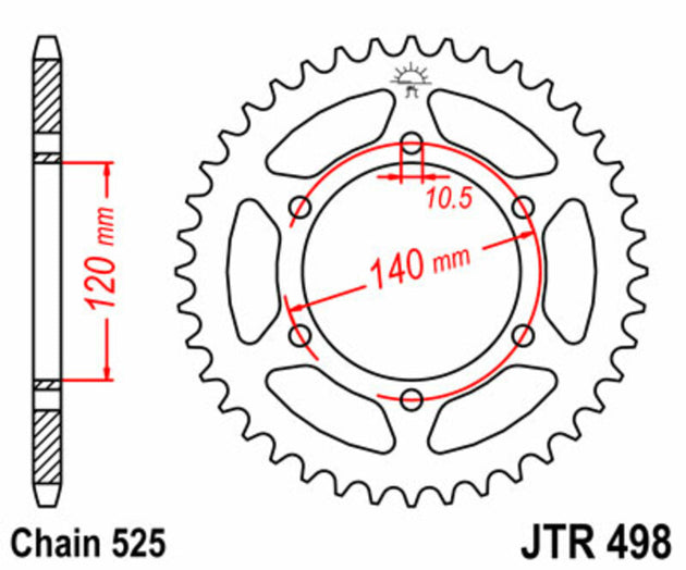 Roata dintata JT SPROCKETS JTR498.38 