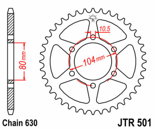 Roata dintata JT SPROCKETS JTR501.40 