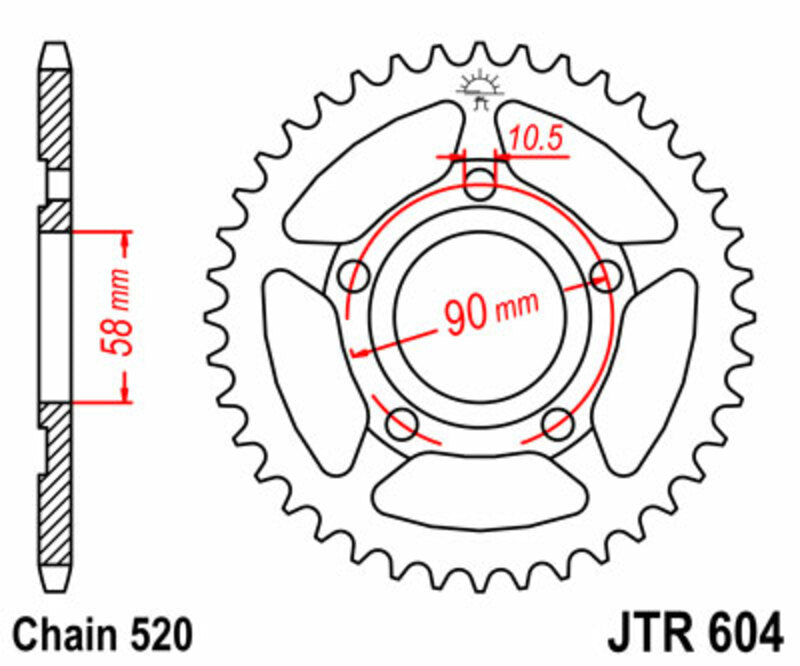 Roata dintata JT SPROCKETS JTR604.36 