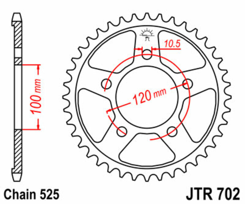 Roata dintata JT SPROCKETS JTR702.42 