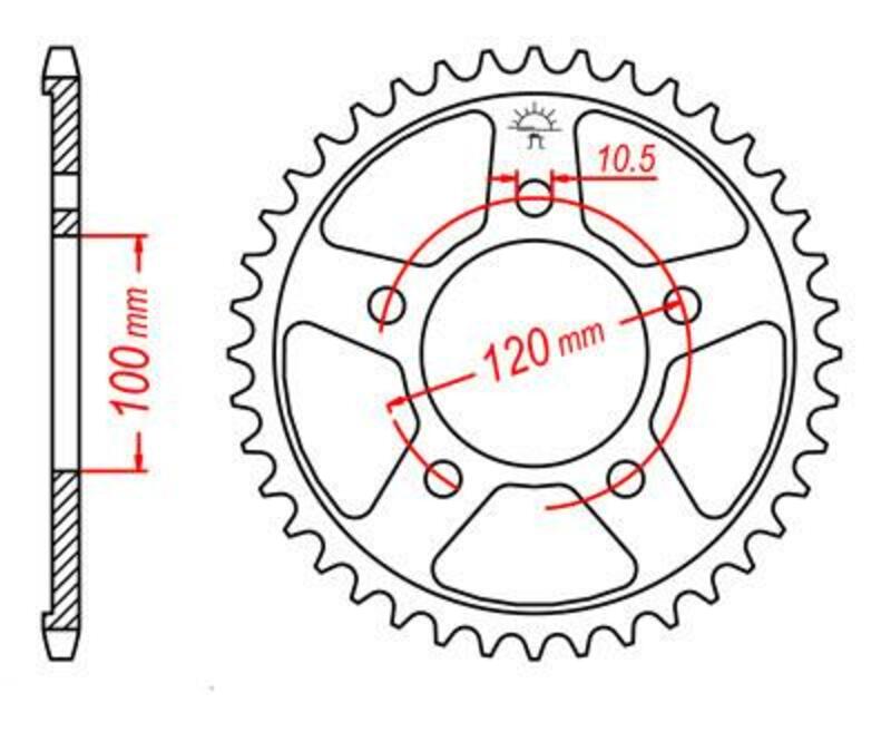 Roata dintata JT SPROCKETS JTR702.44 